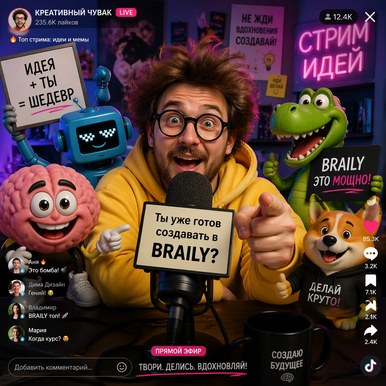 Точный текст в кадре