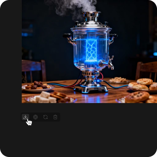 Готовый результат генерации изображения